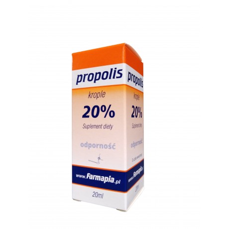 Propolis krople 20% 20ml FARMAPIA - Wiesiołek-Pharma