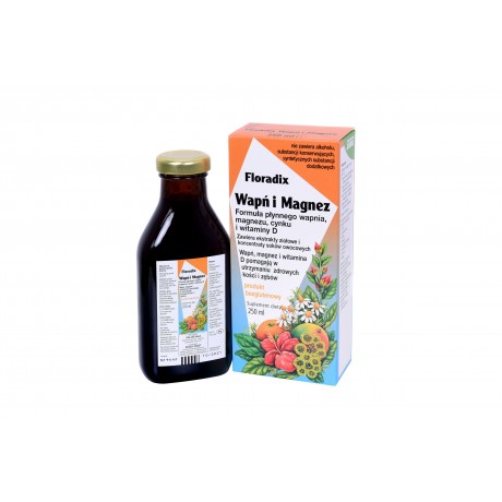 Floradix Wapń i Magnez 250ml SALUS - Wiesiołek-Pharma