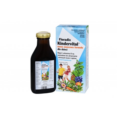 Floradix Kindervital dla dzieci 250ml SALUS - Wiesiołek-Pharma