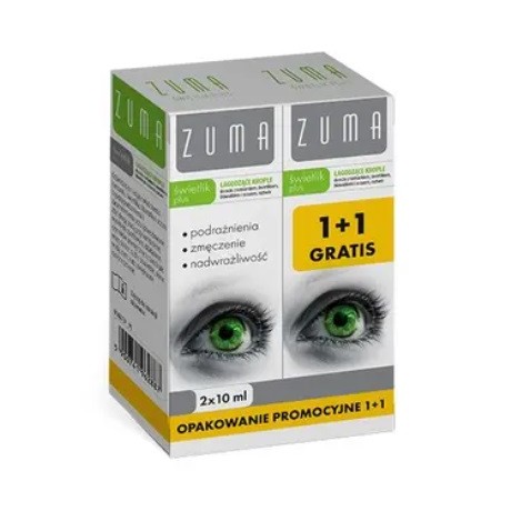 Zuma Świetlik plus 1+1 Gratis - 2x10ml S-LAB - Wiesiołek-Pharma