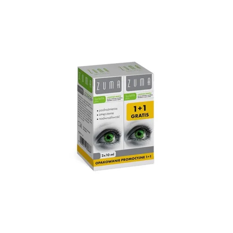 Zuma Świetlik plus 1+1 Gratis - 2x10ml S-LAB - Wiesiołek-Pharma