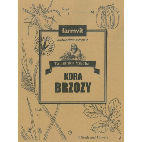 Brzoza kora 50g FARM-VIT - Wiesiołek-Pharma