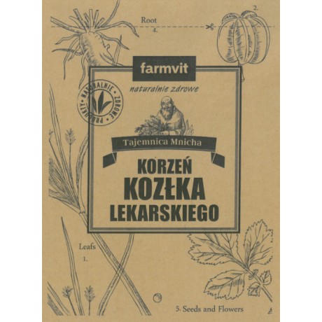 Kozłek lekarski korzeń 50g FARM-VIT - Wiesiołek-Pharma