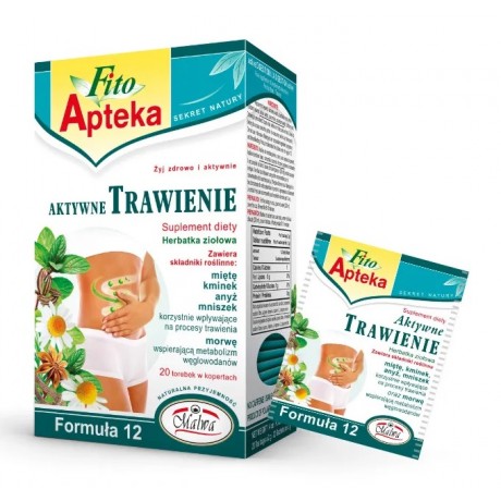 Aktywne trawienie Formuła 12 20x2g MALWA - Wiesiołek-Pharma