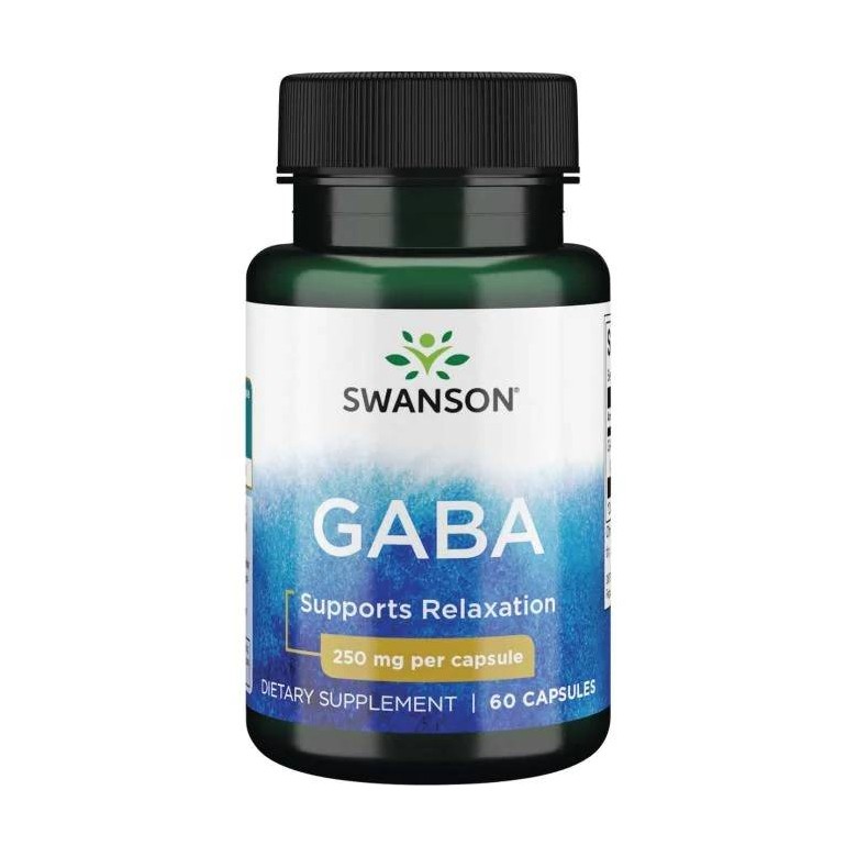 Gaba 250mg 60 kaps. SWANSON - Wiesiołek-Pharma
