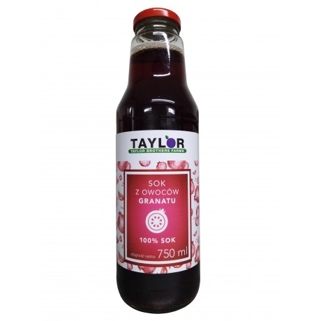 Sok z owoców granatu 100% 750ml TAYLOR - Wiesiołek-Pharma