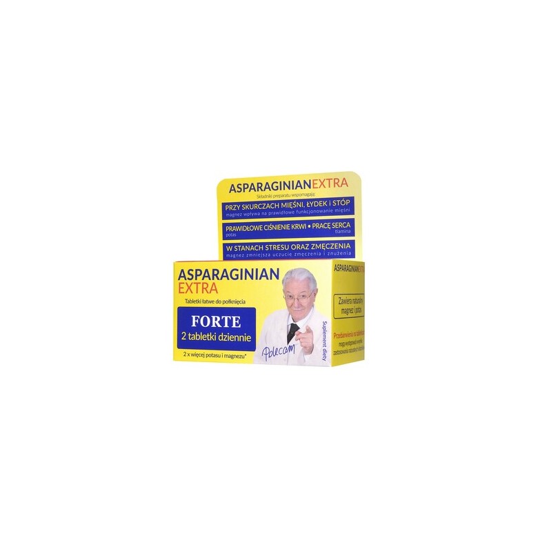 Asparaginian Extra 50 tabl. UNIPHAR - Wiesiołek-Pharma Asparaginian Extra 50 tabl. UNIPHAR - Wiesiołek-Pharma