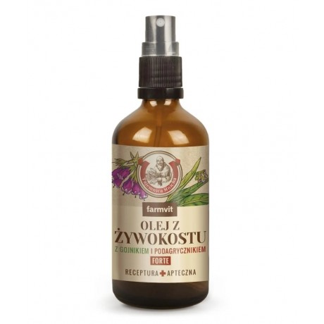 Olej żywokostowy z gojnikiem i podagrycznikiem 100ml FARM-VIT