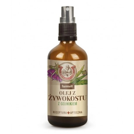 Olej żywokostowy z gojnikiem 100ml FARM-VIT - Wiesiołek-Pharma
