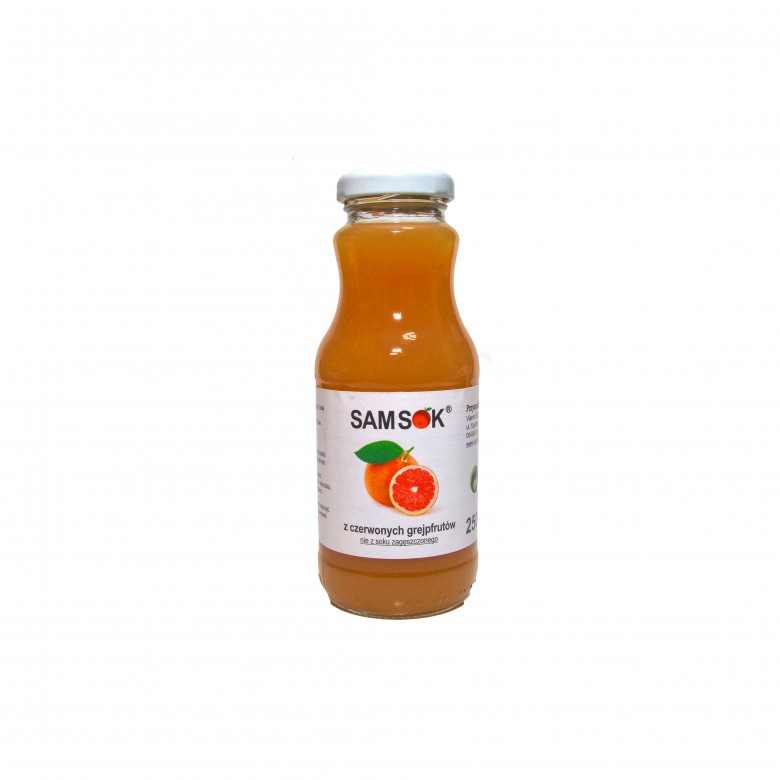 Sok z grejpfrutów czerwonych 250ml VIANDS - Wiesiołek-Pharma Sok z grejpfrutów czerwonych 250ml VIANDS - Wiesiołek-Pharma