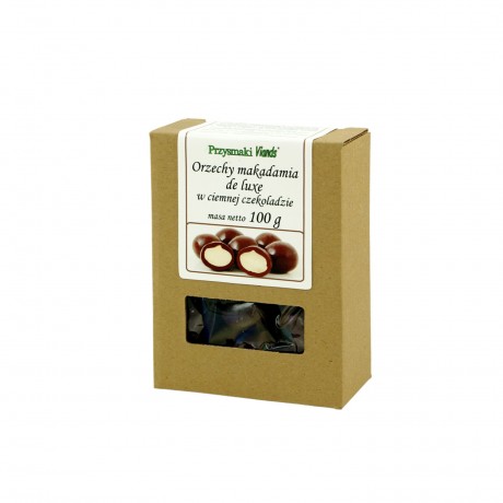 Orzechy Macadamia de lux w ciemn. czek. 100g VIANDS - Wiesiołek-Pharma
