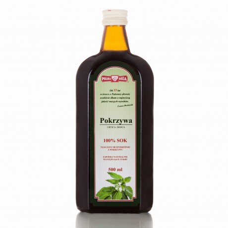 Pokrzywa 100% sok 500ml POLSKA RÓŻA - Wiesiołek-Pharma