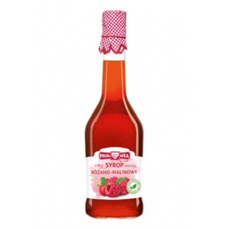 Syrop różano-malinowy 500ml POLSKA RÓŻA - Wiesiołek-Pharma