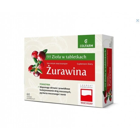 Żurawina 60 tabl. COLFARM - Wiesiołek-Pharma