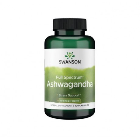 Ashwagandha 450mg 100 kaps. SWANSON - Wiesiołek-Pharma