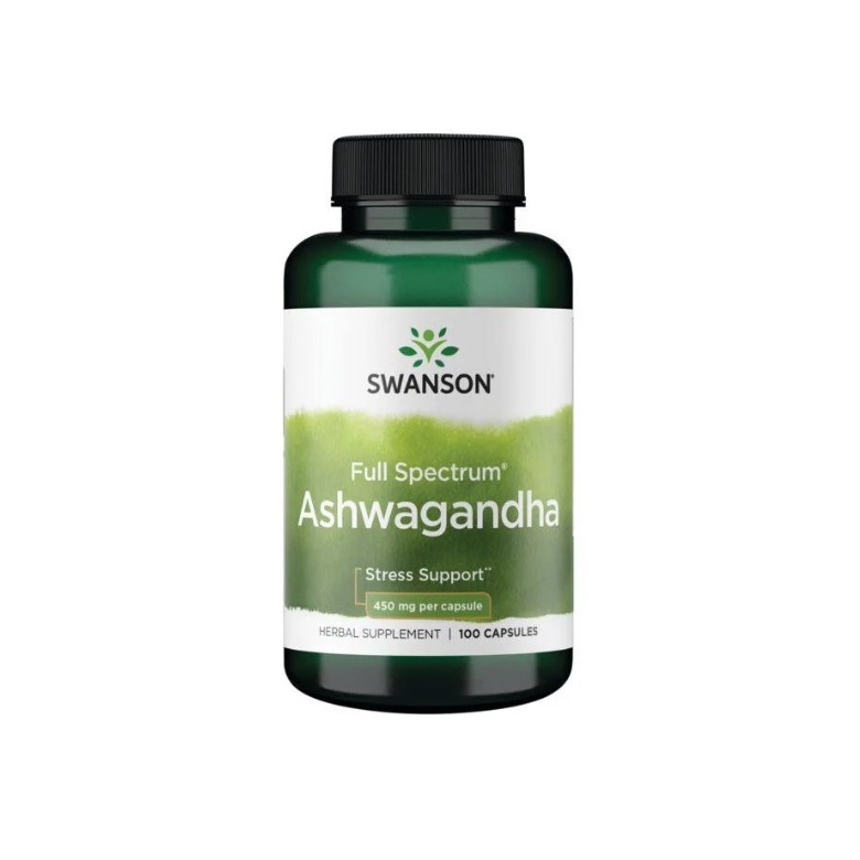 Ashwagandha 450mg 100 kaps. SWANSON - Wiesiołek-Pharma Ashwagandha 450mg 100 kaps. SWANSON - Wiesiołek-Pharma