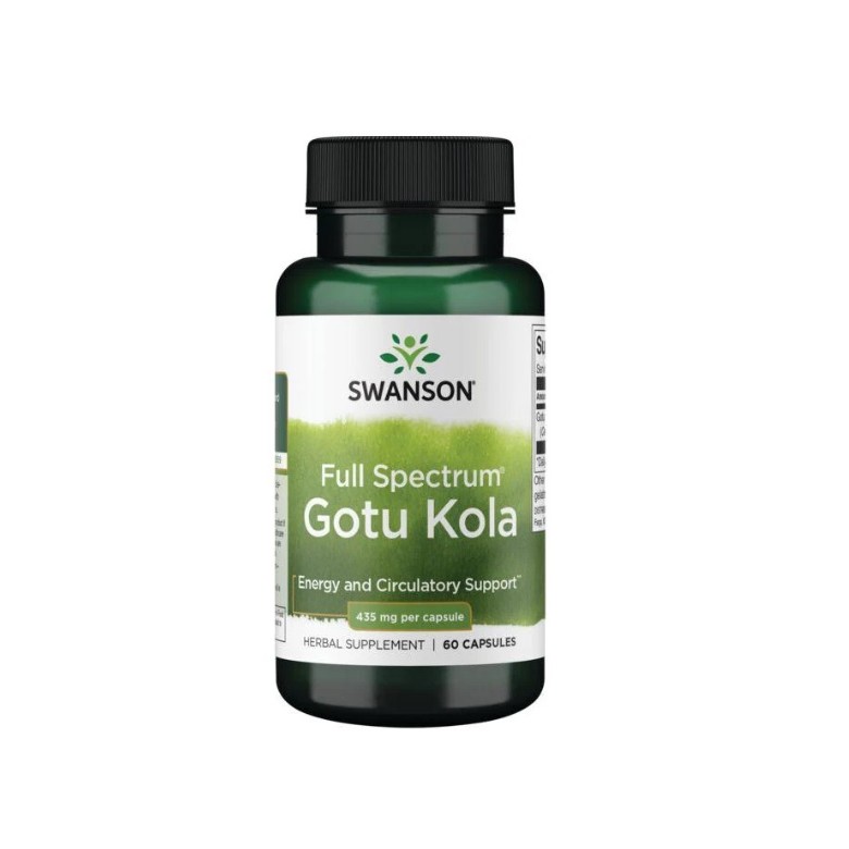 Gotu Kola 435mg 60 kaps. SWANSON - Wiesiołek-Pharma Gotu Kola 435mg 60 kaps. SWANSON - Wiesiołek-Pharma