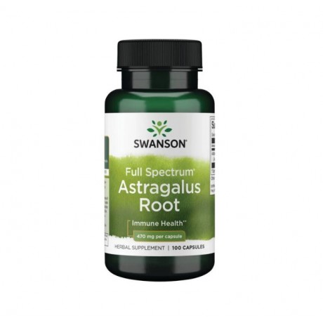 Astragalus 470mg 100 kaps. SWANSON - Wiesiołek-Pharma