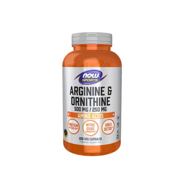 L- Arginine & Ornithine 500mg/250mg NOW FOODS - Wiesiołek-Pharma L- Arginine & Ornithine 500mg/250mg NOW FOODS - Wiesiołek-Pharma