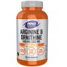 L- Arginine & Ornithine 500mg/250mg NOW FOODS - Wiesiołek-Pharma