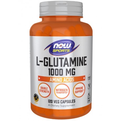 L-Glutamine 1000mg 120 kaps. NOW FOODS - Wiesiołek-Pharma
