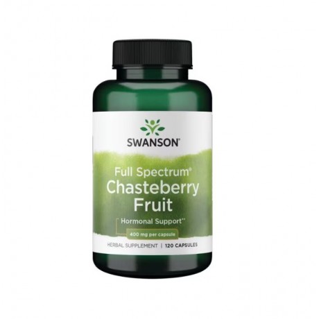 Chasteberry Fruit 400mg 120 kaps. SWANSON - Wiesiołek-Pharma