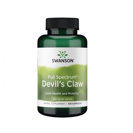 Devil's Claw Czarci pazur 500mg 100 kaps. SWANSON - Wiesiołek-Pharma