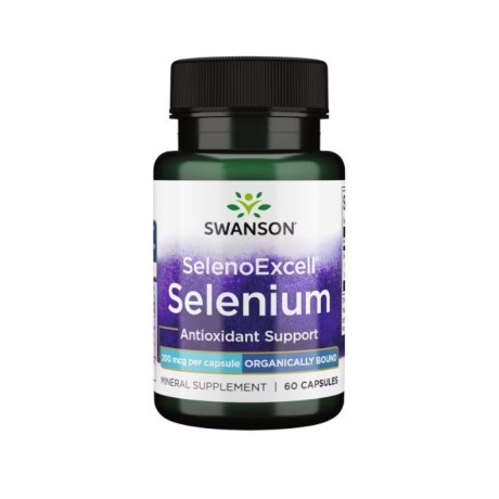 SelenoExcell 200mcg 60 kaps. SWANSON - Wiesiołek-Pharma