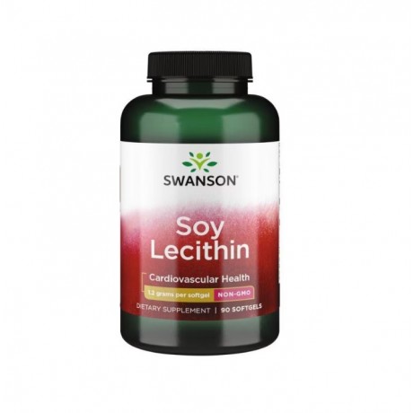 Lecytyna 1200mg 90 kaps. SWANSON - Wiesiołek-Pharma