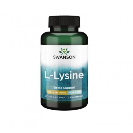 L-lizyna 500mg 100 kaps. SWANSON - Wiesiołek-Pharma
