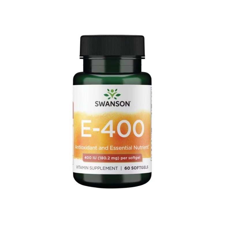 Witamina E 400IU 60 kaps. SWANSON - Wiesiołek-Pharma Witamina E 400IU 60 kaps. SWANSON - Wiesiołek-Pharma
