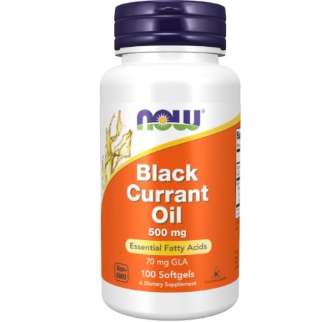Black Currant Oil 500mg 100 kaps. NOW FOODS - Wiesiołek-Pharma