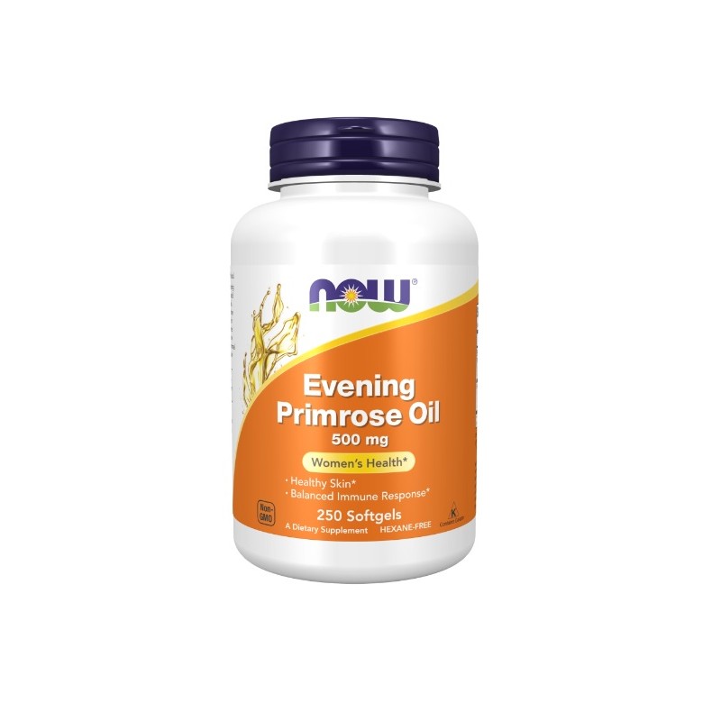 Evening Primrose Oil 500mg NOW FOODS - Wiesiołek-Pharma Evening Primrose Oil 500mg NOW FOODS - Wiesiołek-Pharma