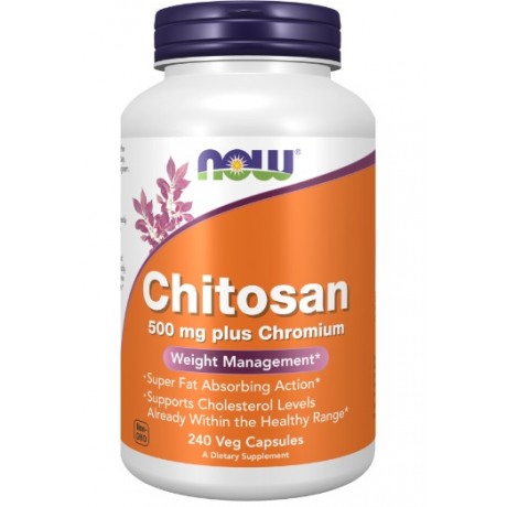 Chitosan 500mg + Chromium 100mg NOW FOODS - Wiesiołek-Pharma