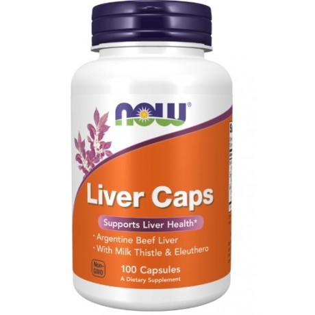 Liver Caps Extract 100 kaps. NOW FOODS - Wiesiołek-Pharma