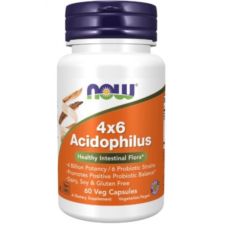 Acidophilus 4x6 NOW FOODS - Wiesiołek-Pharma