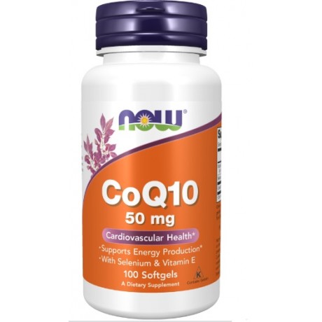 Koenzym Q10 50mg + Selen & w. E 100 kaps. NOW FOODS - Wiesiołek-Pharma
