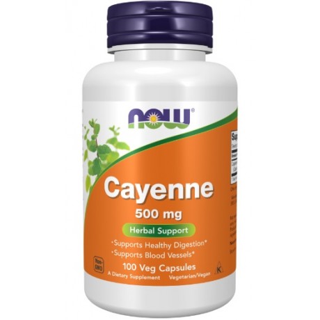 Cayenne 500mg NOW FOODS - Wiesiołek-Pharma