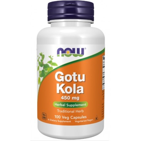Gotu Kola 450mg 100 kaps. NOW FOODS - Wiesiołek-Pharma