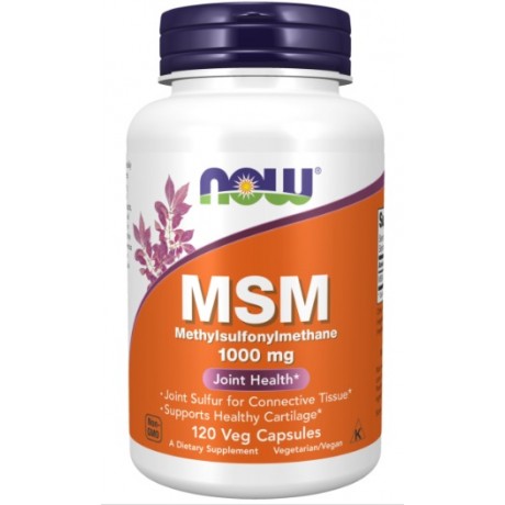 MSM 1000mg 120 kaps. NOW FOODS - Wiesiołek-Pharma