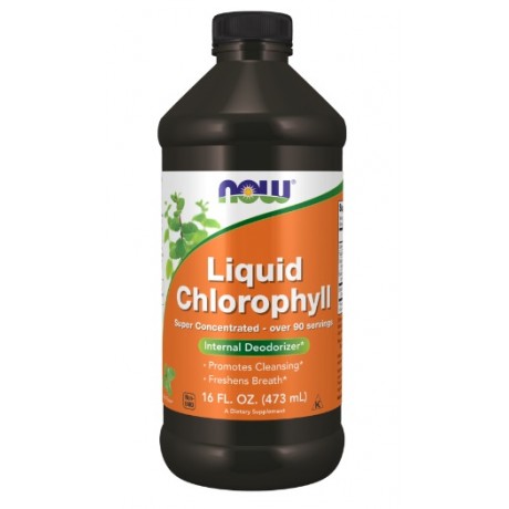 Chlorophyll Liquid 473ml NOW FOODS - Wiesiołek-Pharma