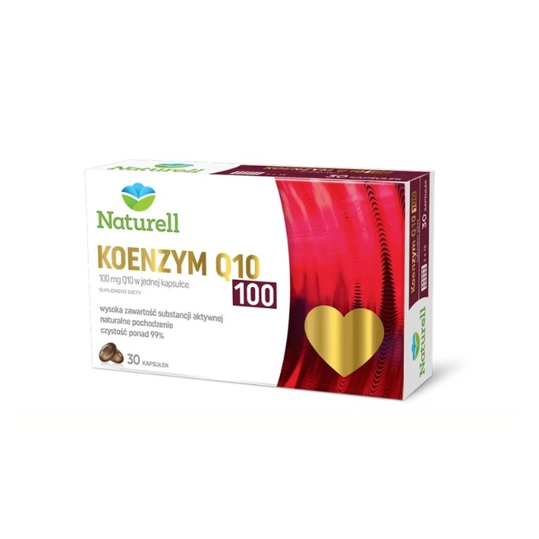 Koenzym Q10 100mg 30 kaps. NATURELL - Wiesiołek-Pharma Koenzym Q10 100mg 30 kaps. NATURELL - Wiesiołek-Pharma