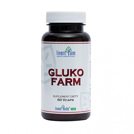 Gluko Farm 60 kaps. INVENT FARM - Wiesiołek-Pharma