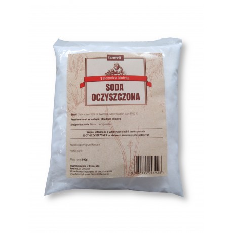 Soda oczyszczona 500g FARM-VIT - Wiesiołek-Pharma
