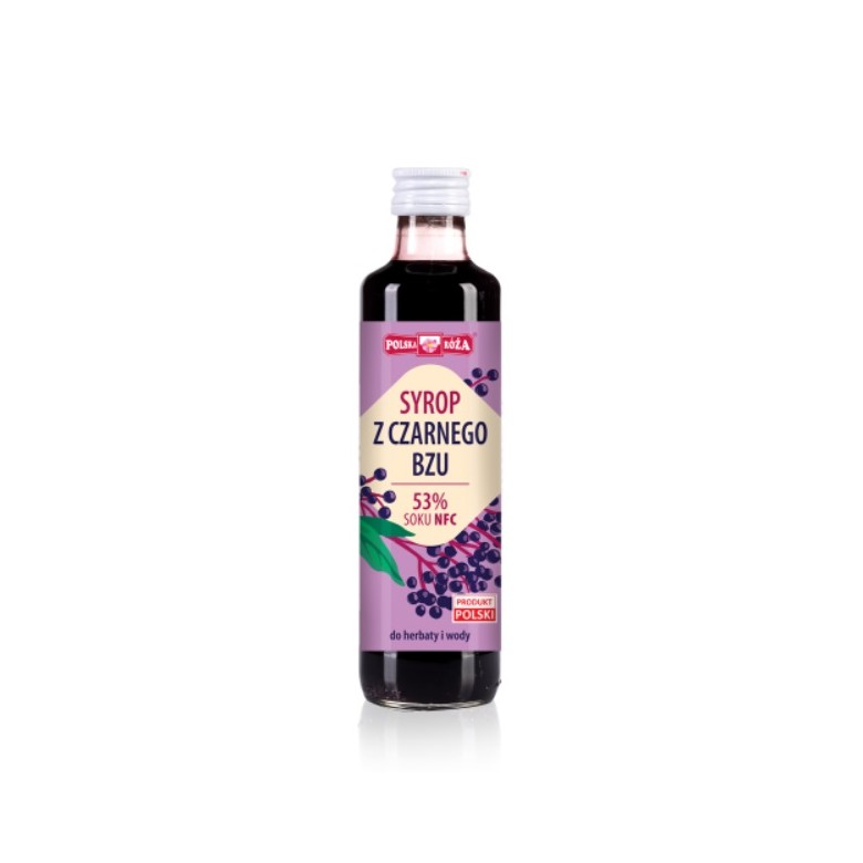 Syrop z czarnego bzu 250ml POLSKA RÓŻA - Wiesiołek-Pharma Syrop z czarnego bzu 250ml POLSKA RÓŻA - Wiesiołek-Pharma