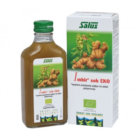 Imbir sok EKO 200ml SALUS - Wiesiołek-Pharma