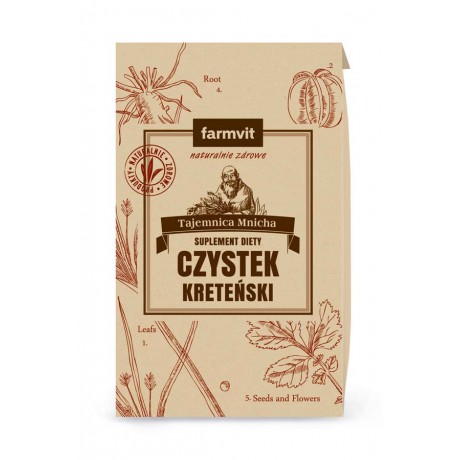 Czystek kreteński 50g FARM-VIT - Wiesiołek-Pharma