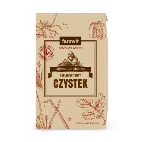 Czystek liście 50g FARM-VIT - Wiesiołek-Pharma