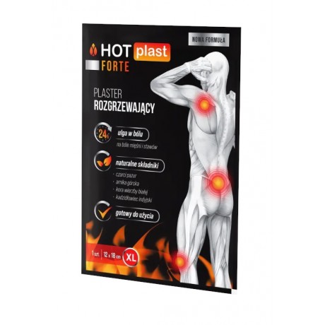 Plaster rozgrz. "Hot Plast" FORTE 18x12cm Pasocare - Wiesiołek-Pharma