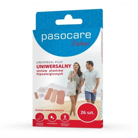 Plastry Zestaw UNIVERSAL PLUS 26 szt. Pasocare - Wiesiołek-Pharma